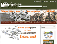 Tablet Screenshot of militariaguns.com
